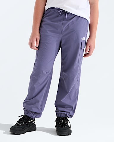 Boys Girls Zawn Cargo Pants TNF Grounded Plum HERO3