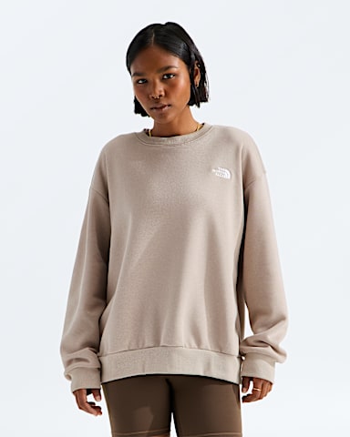 Womens Evolution Simple Dome Oversize Crew TNF Timeless Taupe Main