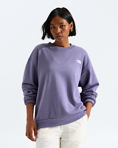 Womens Evolution Simple Dome Oversize Crew TNF Grounded Plum HERO