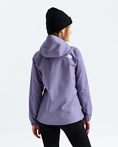 Womens Quest Jacket TNF Grounded Plum BACK