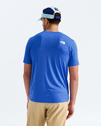 Tshirt 247 Pentadome emboss standard pour hommes TNF Bleu Actif BACK