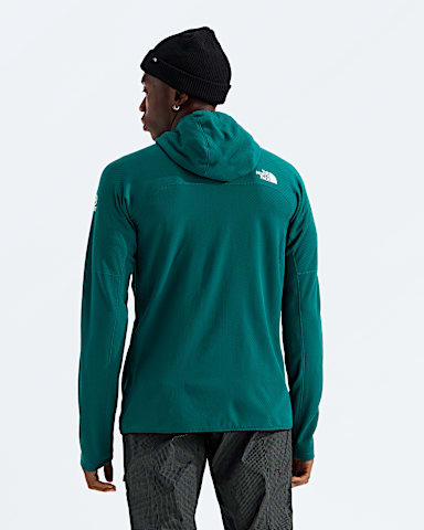 Mens Summit FUTUREFLEECE Full Zip Hoodie TNF Pacific Teal BACK