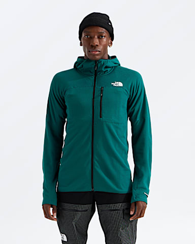 Mens Summit FUTUREFLEECE Full Zip Hoodie TNF Pacific Teal Main