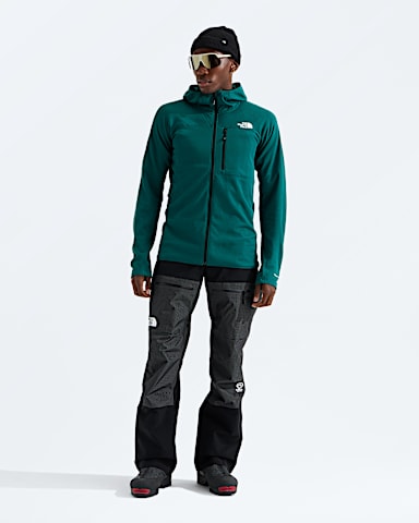 Mens Summit FUTUREFLEECE Full Zip Hoodie TNF Pacific Teal HERO2