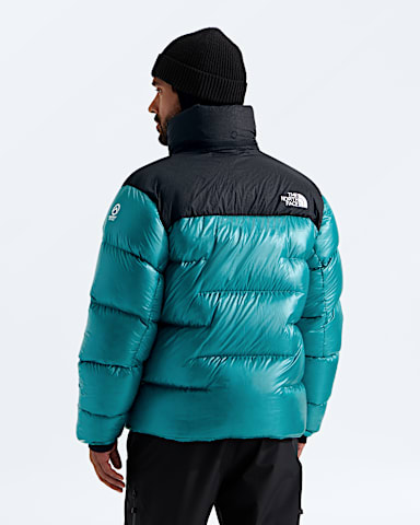 Mens Summit Nuptse Jacket TNF Restorative TealTNF Black BACK