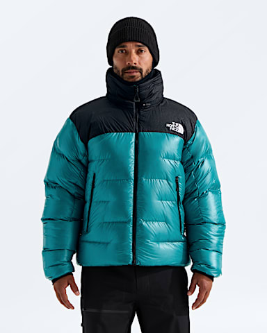 Mens Summit Nuptse Jacket TNF Restorative TealTNF Black Main
