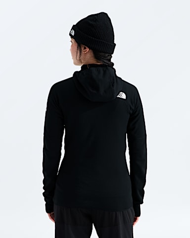 Womens Summit Series FUTUREFLEECE FullZip Hoodie TNF TNF Black BACK