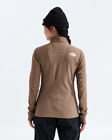 Womens Summit FUTUREFLEECE Full Zip Jacket TNF Garnet BACK