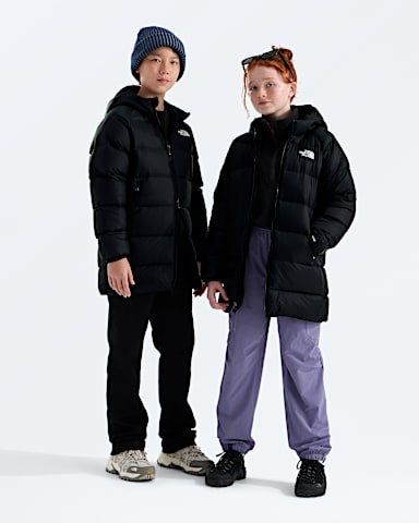 Boys Girls Hydrenalite Down Hooded Parka TNF TNF Black HERO