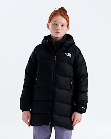 Boys Girls Hydrenalite Down Hooded Parka TNF TNF Black HERO2