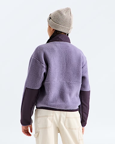 Girls Yumiori Off Peak FullZip Jacket TNF Grounded PlumEndless Dusk BACK