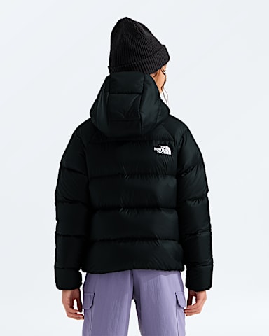 Manteau capuchon en duvet Hydrenalite pour filles TNF Noir TNF BACK