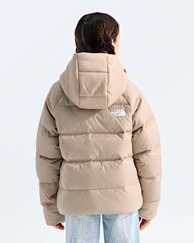 Manteau  capuchon en duvet Hydrenalite pour filles TNF Timeless Taupe BACK