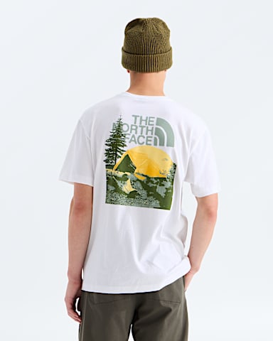 Tshirt dcontract Pitch A Tent pour hommes TNF Blanc TNF HERO