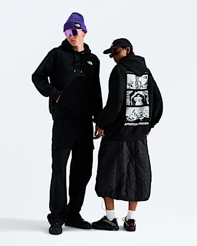 Unisex 60th Anniversary 2 Relaxed Hoodie TNF TNF Black Main