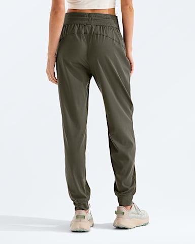 Womens Aphrodite Arise Joggers TNF New Taupe Green BACK