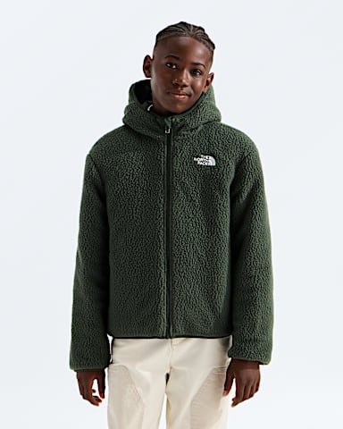 Veste rversible Shasta  fermeture clair pour garons TNF Graine de carviVert bouteille HEROREV