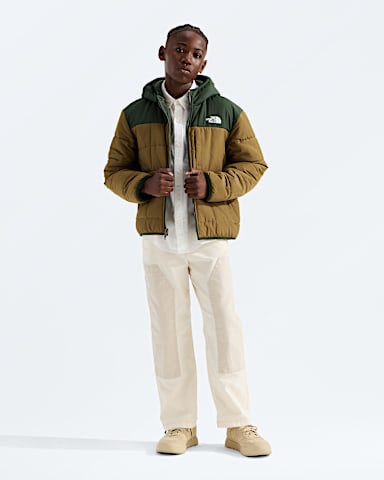 Veste rversible Shasta  fermeture clair pour garons TNF Graine de carviVert bouteille HERO2
