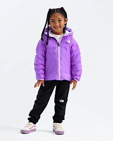Kids Reversible Perrito Hooded Jacket TNF Ice Lilac HEROREV