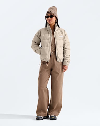 Womens Hydrenalite Down Jacket TNF Timeless Taupe HERO2