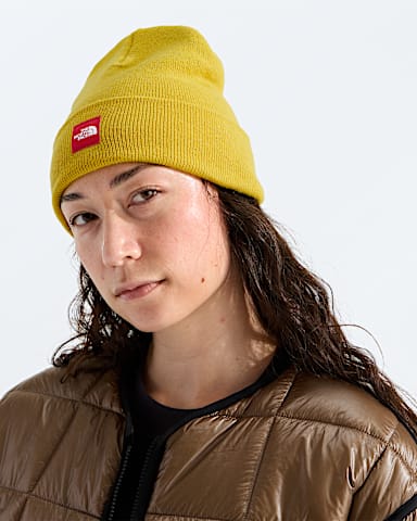 TNF Red Box Beanie TNF Pigment Yellow ALT1