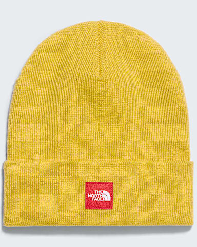 TNF Red Box Beanie TNF Pigment Yellow HERO