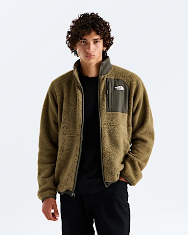 Mens Yumiori Off Peak Full Zip Jacket TNF Caraway SeedNew Taupe Green HERO