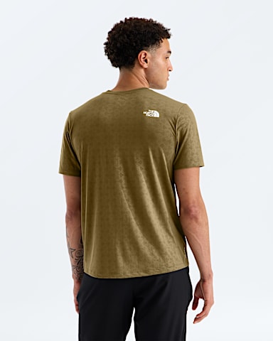 Mens 247 Pentadome Embossed Reg ShortSleeve Tee TNF Caraway Seed BACK