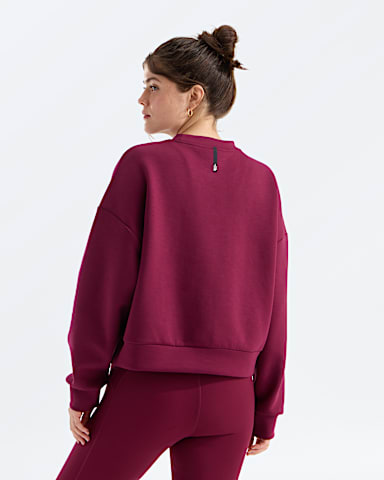 Womens Jaida Crew TNF Burgundy Crush BACK