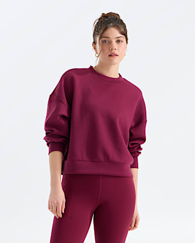 Womens Jaida Crew TNF Burgundy Crush HERO