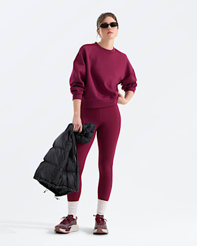 Womens Jaida Crew TNF Burgundy Crush HERO2