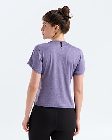 Womens Jaida ShortSleeve Tee TNF Grounded Plum Light Heather BACK