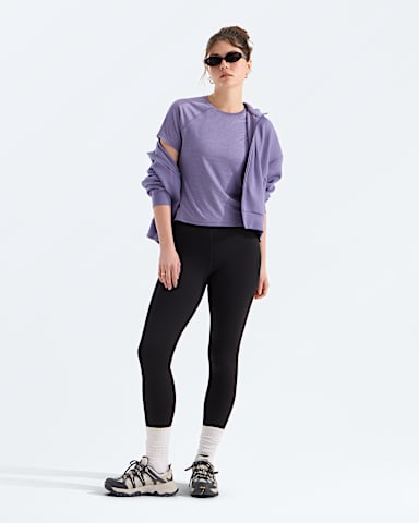 Womens Jaida ShortSleeve Tee TNF Grounded Plum Light Heather HERO2