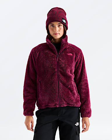 Womens Osito Evolve Full Zip Jacket TNF Burgundy Crush Main