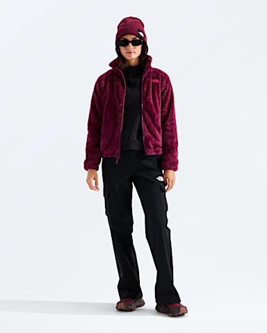 Womens Osito Evolve Full Zip Jacket TNF Burgundy Crush HERO2