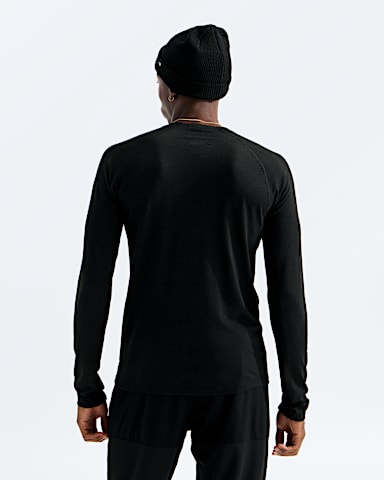 Mens Summit Series Pro Baselayer Crew TNF TNF Black BACK