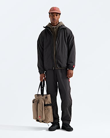 Mens TNF Red Box Nylon FleeceLined Jacket TNF Obsidian HERO2