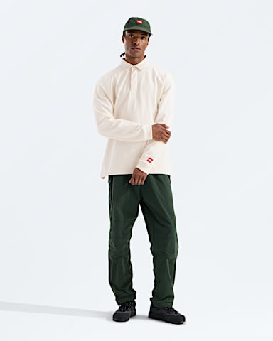 Mens TNF Red Box Rugby Shirt TNF White Dune HERO2
