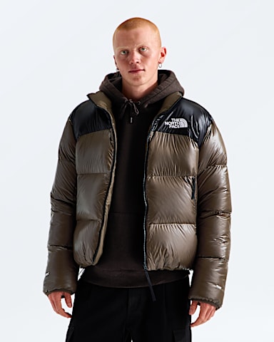 Mens Pertex Nuptse Reversible Jacket TNF Dark ChestnutTNF Black HEROREV
