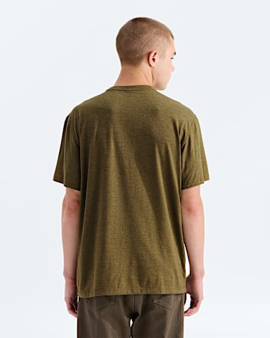Mens TriBlend ShortSleeve Pocket Tee TNF Caraway Seed White Heather BACK