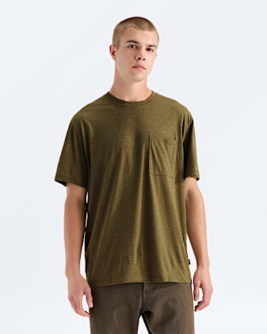 Mens TriBlend ShortSleeve Pocket Tee TNF Caraway Seed White Heather Main