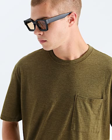 Mens TriBlend ShortSleeve Pocket Tee TNF Caraway Seed White Heather HERO2