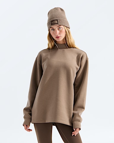 Womens Jaida Long Crew TNF Garnet Main