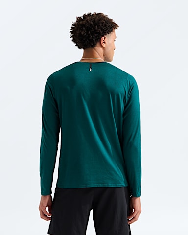 Mens Dynamic LongSleeve Tee TNF Pacific Teal Dark Heather BACK
