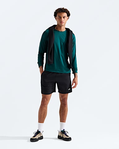 Mens Dynamic LongSleeve Tee TNF Pacific Teal Dark Heather HERO2
