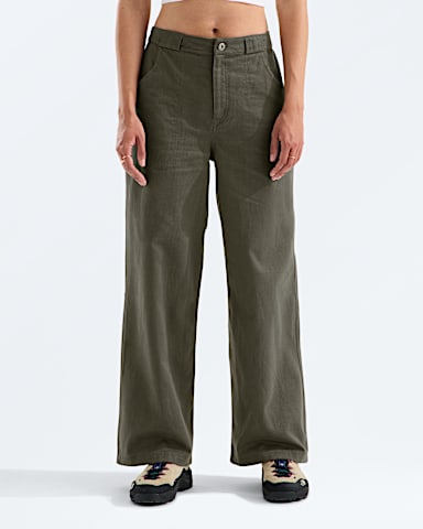 Womens Pinecrest WideLeg Pants TNF New Taupe Green Main