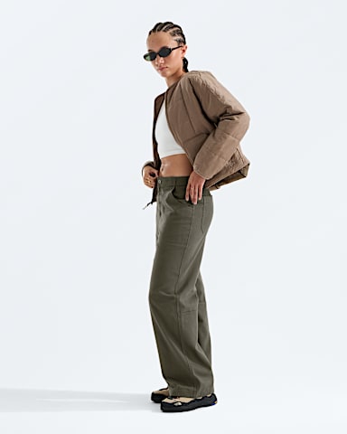 Womens Pinecrest WideLeg Pants TNF New Taupe Green HERO2