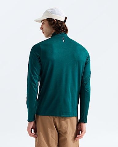 Mens Dynamic Zip TNF Pacific Teal Dark Heather BACK