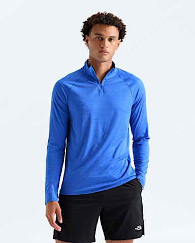 Haut  glissire un quart Dynamic pour hommes TNF BLEU ATHNES  GRIS GARGOUILLE HERO