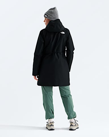 Parka isol Hikesteller pour femmes TNF Noir TNF BACK